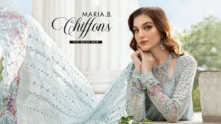 MariaB Chiffon Collection 2024  MariaB Luxury Chiffon Unstitched Collection 2024 [upl. by Asenad]