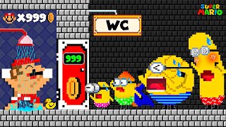 Mario Troll All Team Mega Minions Waiting for the Bathroom  Game Animation [upl. by Mccullough]