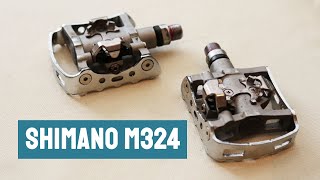 Shimano M324 combination pedals review [upl. by Eenalem]