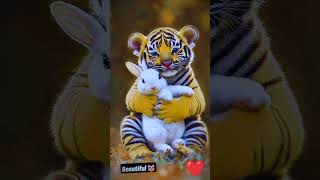 Tiger and Khorgos friendship video khorgos tiger cute anime [upl. by Marketa]