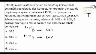 Como calcular a massa de um elemento que aparece na tabela periódica [upl. by Meean]