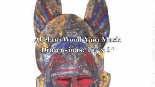 Papua New Guinea Sepik Art Masks Abelam Barak Boiken Kubalia Ramu River Video 1 [upl. by Aramot810]