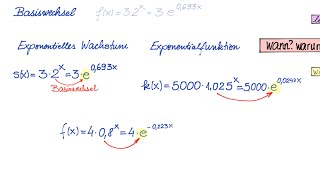 Basiswechsel Eponentialfunktion [upl. by Cann712]