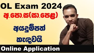 OL exams 2024 Online Application  onlineexamsgovlkeic  OL 2021 privet application [upl. by Azmah]