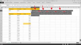 excel105  WYSZUKAJPIONOWO  kilka kryteriów wartości  użycie nazwy i funkcji WYBIERZ [upl. by Ahsirahc]