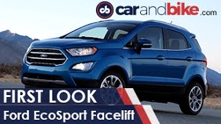 Ford EcoSport Facelift Shown At LA  NDTV CarAndBike [upl. by Joshi]