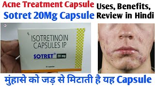 Sotret 20 mg Capsules  Isotretinoin 20mg Capsule  Sotret 20mg Capsules Uses benefits review hindi [upl. by Natalya]