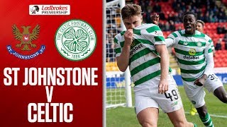 StJohnstone 02 Celtic  Super Sub Weah Spurs Celtic to Victory  Ladbrokes Premiership [upl. by Sire]