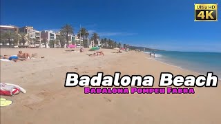 Badalona Beach Barcelona 🇪🇦 2 Summer  GoPro 4K  30 fps  4K Ultra HD 4keurotripbcn gopro beach [upl. by Puttergill163]