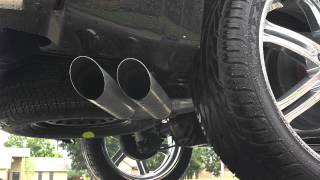 Flowmaster exhaust on 2012 GMC Sierra 53 [upl. by Cohla577]