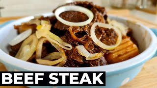 BEEF STEAK RECIPES PINOY STYLE  QUICK amp EASY BEEF STEAK [upl. by Yenterb]