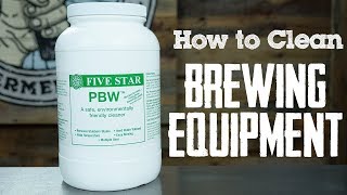 How to Clean Brewing Equipment  Homebrewing [upl. by Ityak]