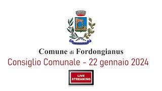 DIRETTA STREAMING  CONSIGLIO COMUNALE • 22 GENNAIO 2024 [upl. by Carine]