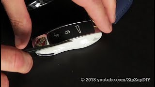 Porsche Key Fob Side Blades Replacement [upl. by Etnoek]