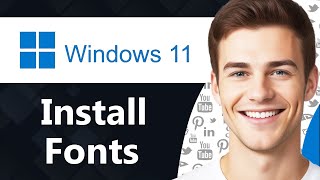 How To Install Fonts in Windows 11 Step By Step [upl. by Macy]