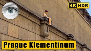 Prague Walking Tour of city center and Klementinum 🇨🇿 Czech Republic 4K HDR ASMR [upl. by Odrahcir]