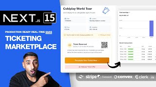 🔴 Lets build a Ticket Marketplace SAAS with NEXTJS 15 Convex Stripe Connect Clerk Tailwind TS [upl. by Alexa]
