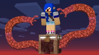 1 BLOCO ASSUSTADOR Sobrevivendo Minecraft [upl. by Nnaeirb998]