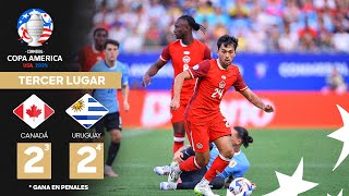 Copa América 2024  Canadá 2 3  4 2 Uruguay  Tercer Lugar [upl. by Crowe]