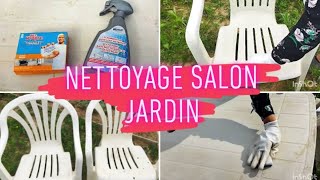 NETTOYAGE SALON DE JARDIN AVANT APRES [upl. by Llenrap777]