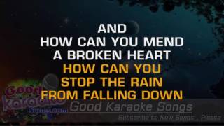 How Can You Mend A Broken Heart  Bee Gees  Karaoke Lyrics [upl. by Sy616]