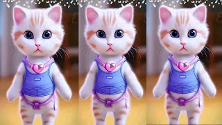 CAT Dance Trend  3D Ai Cats Dance 😹😍 [upl. by Ettenwahs806]