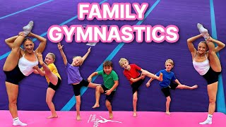 Family Acro Gymnastics challenge🤸🏻🤸‍♀️🤸‍♂️ [upl. by Anhpad834]