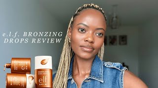 elf Bronzing Drops Review  Pure Gold amp Copper Gold [upl. by Accebar282]