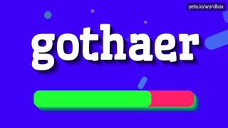 GOTHAER  HOW TO PRONOUNCE IT gothaer [upl. by Amri]