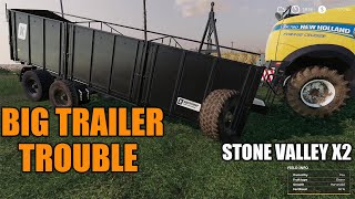 NOT SO EASY CLOVER HARVEST STONE VALLEY X2 FARMING SIMULATOR 19 FS19 LETS PLAY [upl. by Page]