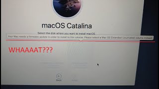 FIX your mac need a firmware update in order to install to this volume  APFS problem by CrocFIX [upl. by Ahseuqal]