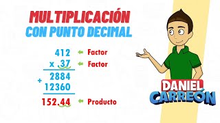 COMO HACER UNA MULTIPLICACIÓN CON PUNTO DECIMAL Super facil  Para principiantes [upl. by Deeraf]