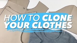 How to Make Patterns from Your Clothes CLONE YOUR WARDROBE  WITHWENDY [upl. by Haze810]