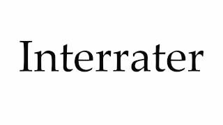 How to Pronounce Interrater [upl. by Swann]