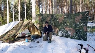 Dutch Army quotHot Tentquot Winter Camping [upl. by Thin]