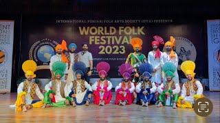 LPU lovely professional university bhangra 🏆1st runner up in world folk festival online category [upl. by Levy564]