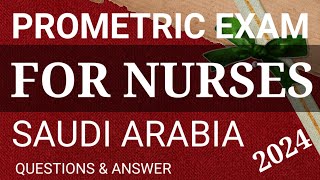 Latest Prometric Exam For Nurses  MOH SAUDI ARABIA  2024  Question amp Answer [upl. by Lectra]