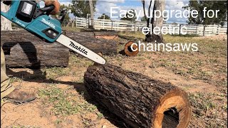 Making your Makita chainsaw cut faster and easier [upl. by Lebam]