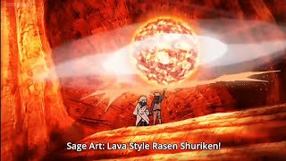 2 Scene Uzumaki Naruto  Senpou Yoton RasenShuriken HD [upl. by Jerrylee]