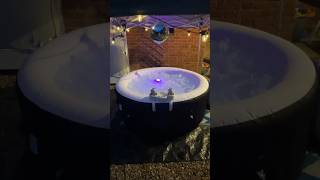 LAZY SPA home jacuzzi SET UP ideas hottub spaathome lazyspa ytshorts gardenideas party [upl. by Cogswell]