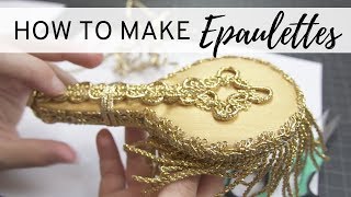 How to Make Epaulettes  DIY  NO SEW Shoulder Epaulet [upl. by Ferree683]