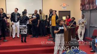 Hang on  Kiki Sheard St Paul Baptist Church Choir [upl. by Cicenia570]