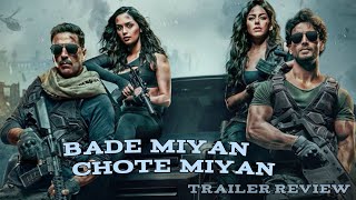 akshay kumar and tiger shroff ki movie bade miyan chote miyan ka official trailer review [upl. by Shanna]