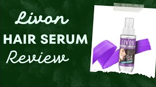 Livon hair serum  review  beauty products series [upl. by Boony372]