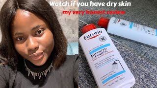 FINALLY A REMEDY FOR DRY SKIN EUCERIN BODY AND FACE WASH REVIEW skincare eucerin [upl. by Adelice5]