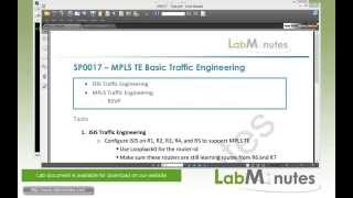 LabMinutes SP0017  Cisco MPLS TE Basic Traffic Engineering Part 1 [upl. by Suhsoj555]