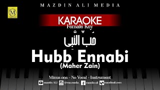 Karaoke Hubb Ennabi  Maher Zain  Versi Perempuan  حُبّ النَّبِي [upl. by Anilorac]