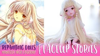 Repainting Dolls  Chobits Chii custom Draculaura  Faceup Stories ep58 [upl. by Haissi210]