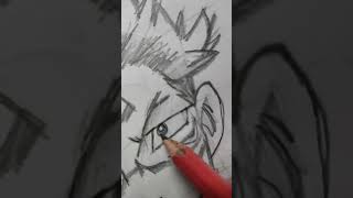 Day1 of jujutsu kaisen drawinganime drawing jujutsukaisen music [upl. by Kuth]