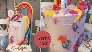 Magnifique Licorne cake  pleins de conseils pour réussir ton lissage [upl. by Adnak]